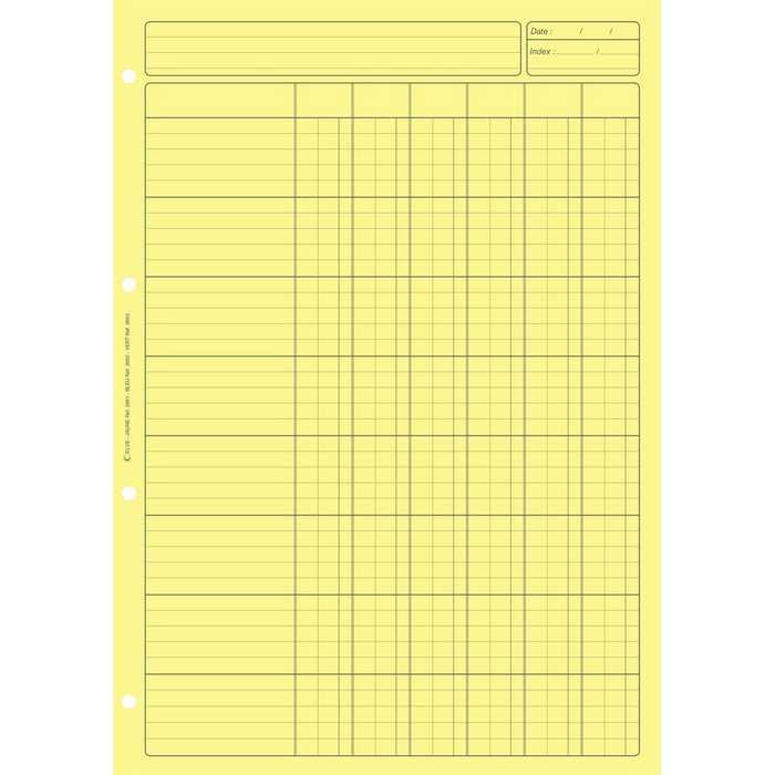 Bloc Audit 6 colonnes