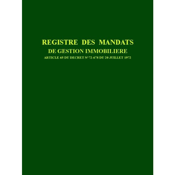 Registres réglementaires