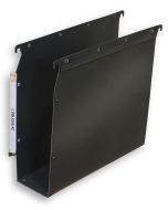 Dossiers suspendus - 80 mm - Noir L'OBLIQUE Lot de 10