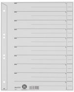 LEITZ : Lot de 100 intercalaires en carton - 240 x 300 mm - Gris