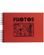 Album photos spirales - 320 x 220 mm - 150 photos - Rouge : EXACOMPTA Musicart