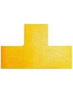 Marquage adhésif de zone de danger - Forme T - Jaune : DURABLE Lot de 10 Visuel