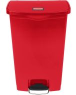Poubelle à pédale avec couvercle - 68 litres - Rouge : RUBBERMAID Photo