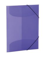 Chemise à élastiques A3 en PP translucide Violet  HERMA image