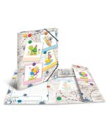 Chemise à élastiques A4 - Motif Amis du bac à sable : HERMA Ecole Maternelle image