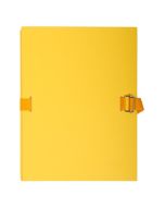 EXACOMPTA Chemises toilées à sangle - Jaune 223035E