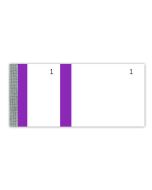 Bloc vendeur  Tickets de coupons détachables - Bande Violet Elve 247