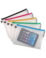 REXEL : Sac à fermeture éclair - A5 - 148 x 210 mm - Bleu 1