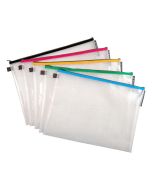 REXEL : Sac à fermeture éclair - A5 - 148 x 210 mm - Bleu 1