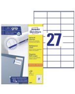 Étiquettes adhésives - 70 x 32 mm AVERY Ecologique Lot de 2700