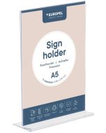 Présentoir de table droit - Portrait - A5 : EUROPEL image