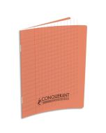 Photo Cahier Séyès / Grands carreaux Bleu - Polypro - 96 pages - 240 x 320 mm CONQUERANT :