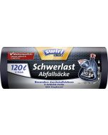 Photo Lot de 12 sacs poubelle avec cordelette - 120 litres - Noir SWIRL 4006508215775