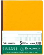 EXACOMPTA 4050E  Registre de 5 colonnes - 320 x 250 mm (Journal comptable)