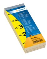 Etiquette autocollante Jaune chiffre numéro de 1 à 500 - 4891 HERMA