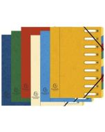 Trieur avec élastiques - 9 compartiments EXACOMPTA