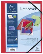 Chemise à élastiques Personnalisable - Rouge : EXACOMPTA Kreacover Image