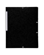 EXACOMPTA 55411E Chemises à élastiques sans rabats Noires