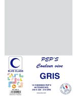 Chemise pour dossier A4 - Gris ELVE Pep's Lot de 12