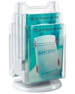 EXACOMPTA 60558 : Porte documents pivotants - A4 gris/cristal - 6 compartiments