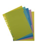 Jeu de 5 Intercalaires A4 en PP recyclé - Assortiment : EXACOMPTA Forever Young image