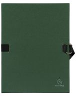 Chemise à sangle toilée - Dos extensible - Vert foncé : EXACOMPTA image