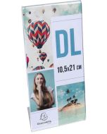 Chevalet - Présentoir incliné - DL 100 x 210 mm - Cristal : EXACOMPTA Office image