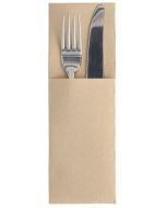 Pochette Serviette à couverts - Sable PAP STAR  Royal Lot de 50