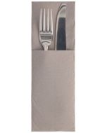 Pochette Serviette à couverts - Gris PAP STAR  Royal Lot de 50