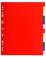 Jeu de 12 intercalaires souples en PP - Format A4 Maxi - Assortiment EXACOMPTA Image