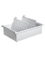 Bac pour 1300 fiches - Format A5 - Gris clair : HAN