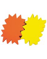 Carton fluo non effaçable - Etoile - 80 x 120 mm - Jaune/Orange : AGIPA Lot de 50 Visuel