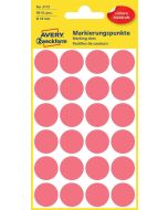 AVERY Lot de 96 pastilles adhésives 18 mm - Rouge fluo