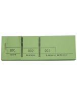 Passe-partout Vert Carnet de tickets Coupon détachable Modèle