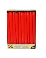 Bougie chandelier - Rouge 25 cm : PAP STAR Lot de 50 image