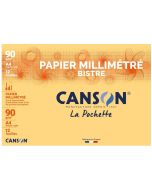 Papier Millimétré A4 CANSON Lot de 12 feuilles