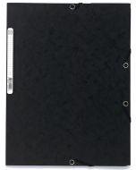 Chemise à élastiques 3 rabats Carte lustrée - Noir EXACOMPTA Image