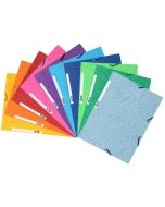 Chemise à élastiques 3 rabats Carte lustrée 400g - Assortiment EXACOMPTA Visuel