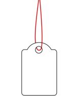 HERMA : Lot de 1000 étiquettes à trou et ficelle 6902 - 15 x 24 mm (Affichage de prix)