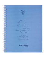 Agenda 2024/2025 Semainier de bureau SAD 19W - 180 x 140 mm EXACOMPTA Bleu
