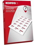 Étiquettes adhésives blanches 70 x 37 mm  KORES L7037