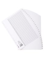 EXACOMPTA : Jeu de 25 intercalaires numériques en carte 1 à 25 Classement