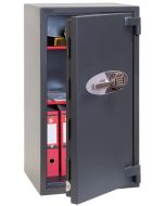 Coffre-fort ignifuge Elara Grade III Vol - Serrure à code HS3551E PHOENIX semi-ouvert