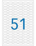 AGIPA Etiquettes adhésives blanches multi-usages  52.5 x 29.7 mm - 100984