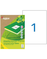 Photo Étiquettes adhésives - 210 x 297 mm - Blanc AGIPA