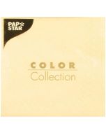 Photo Lot de 50 serviettes de table unies - Crème PAP STAR Restaurant 14232