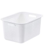 Photo Corbeille de rangement - 280 x 370 x 200 mm - Blanc SMARTSTORE Basket Recycled