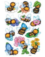 Photo HERMA : Lot de 36 stickers en papier - Abeilles rigolotes - 3569
