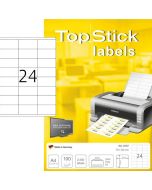 Photo Étiquettes adhésives blanches - 70 x 35 mm : TOP STICK