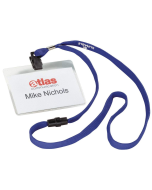 Photo DURABLE :  Lot de 10 badges à lacet textile - Bleu 8139-07